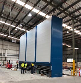 Kardex Carousel System Installation in Progress